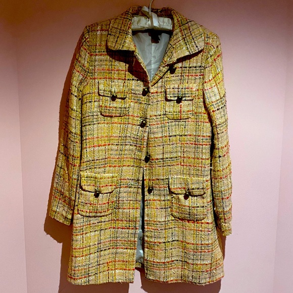 Anne Carson Jackets & Blazers - Anne Carson gold metallic jacket